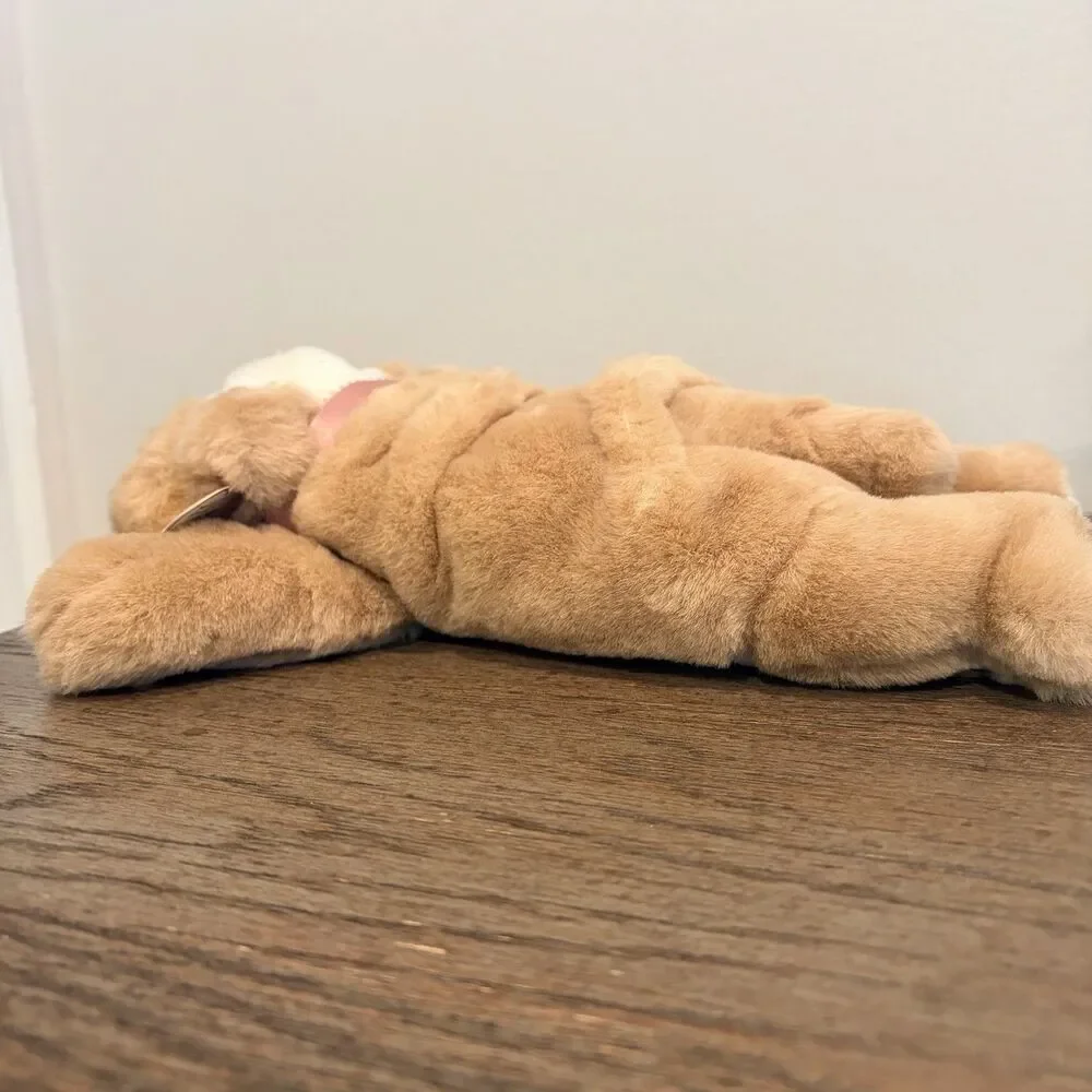 Vintage 1995 TY Buddies CHURCHILL Bulldog Stuffed Plush Hang Tag